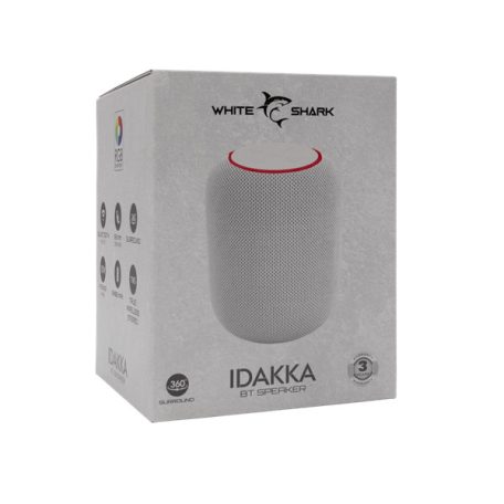 WHITE SHARK GBT-619W IDAKKA-W BLUETOOTH HANGSZÓRÓ 2x5W, TWS, fehér, 2400mA