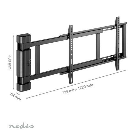 Nedis TVWM5860BK LCD TV / monitot motoros fali tartó konzol, 32-75", max. teherbírás 60 kg, faltáv:56mm, távirányító