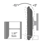 SBOX PLB-2522T-2 Fali konzol,dönthető,23-43 (58-109cm),45Kg,VESAmax:200x200