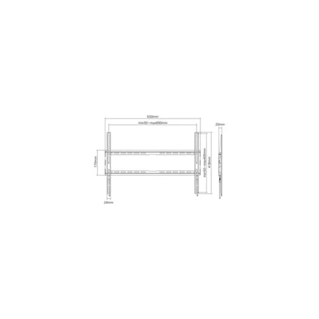 SBOX PLB-2264F-2 FALI KONZOL,37-80 FIX, 600X400MM, 45 KG MAX.