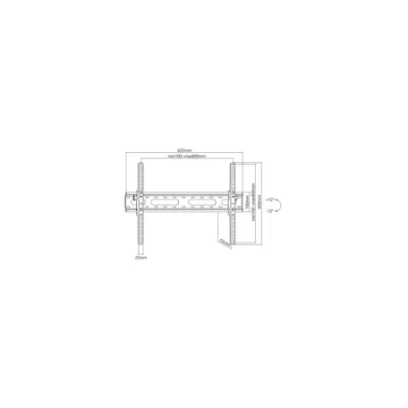 SBOX PLB-2546F-2 FALI KONZOL,FIX, 37-80 / 94 - 203 cm max. terh. 45Kg