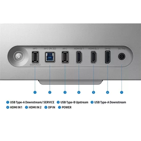SAMSUNG Gaming 165Hz 3D monitor 27" G90XF, 3840x2160, 16:9, 350cd/m2, 1ms, HDMI/DisplayPort/USB,Pivot, Hangszóró
