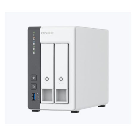 QNAP NAS 2 fiókos 4x2GHz, 4GB RAM, 1x2500Mbps, 1x1000Mbps, 1xUSB3.2, 2xUSB2.0 - TS-216G