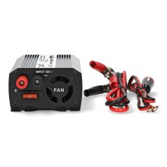   Nedis PIM30012FGY 12V DC - 230V AC inverter, 300W, csatlakozás: szivargyújtós, akku csipesz