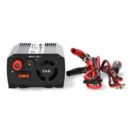 Nedis PIM30012FGY 12V DC - 230V AC inverter, 300W, csatlakozás: szivargyújtós, akku csipesz