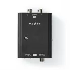 Nedis ACON2508BK, analóg - digitális audio konverter, 2x RCA bemenet - digitális koax / toslink kimenet