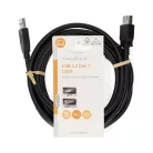 Nedis CCGL61010BK30 USB3.2 toldó / hosszabító kábel, USB A dugó - USB-A aljzat, 5 Gbps, 3m, (USB3.1, USB3.0, USB2.0)