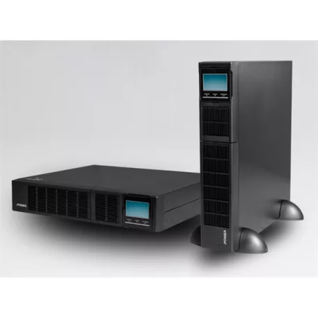 iPOWER UPS, 2000VA, 2000W, 8x IEC C13, SNMP/USB/RS-232, szünetmentes tápegység, LCD kijelző, AVR, online, Rack/Tower