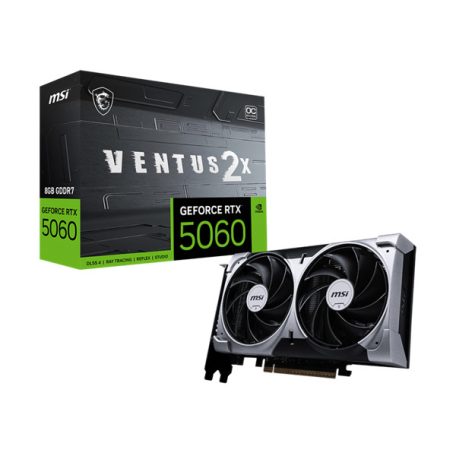 MSI Videokártya PCI-Ex16x nVIDIA RTX 5060 VENTUS 2X 8GB DDR7 OC
