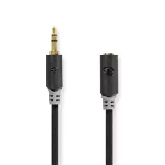   Nedis CABW22050AT50 sztereo audió kábel 3,5mm sztereo jack dugó - 3,5mm sztereo jack aljzat,  5 m
