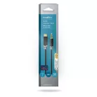 Nedis CCBW65950AT10 USB-C (USB C) dugó - 3,5 mm sztereo jack dugó kábel, aranyozott csatlakozók, 1m
