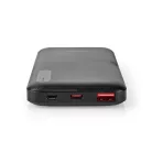 Nedis UPBKPD10000BK powerbank, hordozható külső akkumulátor, power bank 10000mAh