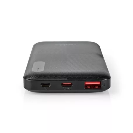 Nedis UPBKPD10000BK powerbank, hordozható külső akkumulátor, power bank 10000mAh