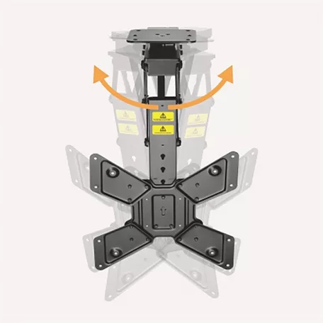 Nedis TVCM5850BK motoros mennyezeti / plafon TV / monitor állvány/tartó konzol, 23-65", dönthető, forgatható, WIFI, 30kg