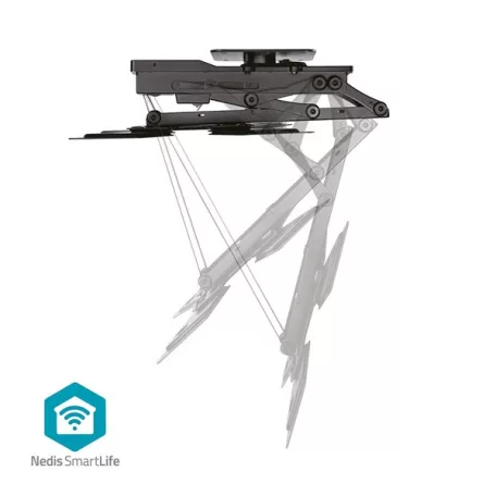 Nedis TVCM5850BK motoros mennyezeti / plafon TV / monitor állvány/tartó konzol, 23-65", dönthető, forgatható, WIFI, 30kg