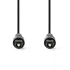   Nedis CAGL25000BK50 optikai audio kábel, TosLink dugó, hossz 5m