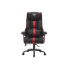 WHITE SHARK WS LE MANS LE MANS fekete/piros gamer szék, puha nyak, fej és hát párnák, lélegző felület, 120 kg-ig