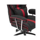 WHITE SHARK WS LE MANS LE MANS fekete/piros gamer szék, puha nyak, fej és hát párnák, lélegző felület, 120 kg-ig