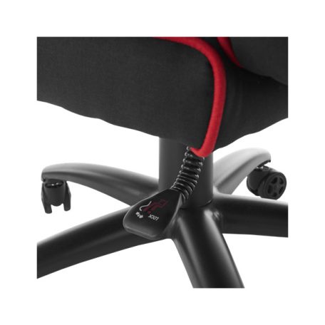 WHITE SHARK WS LE MANS LE MANS fekete/piros gamer szék, puha nyak, fej és hát párnák, lélegző felület, 120 kg-ig