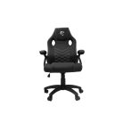 WHITE SHARK ZOLDER fekete gamer szék , puha nyak, fej és hát párnák, lélegző felület, 3 év garancia, 120 kg - ig