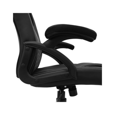 WHITE SHARK ZOLDER fekete gamer szék , puha nyak, fej és hát párnák, lélegző felület, 3 év garancia, 120 kg - ig