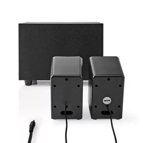 Nedis CSPR10021BK PC (hangfal) hangszóró 2.1, 33 W, 3,5mm sztereo jack
