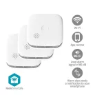 Nedis WWIFIDS21WT3 WIFI füst érzékelő EN 14604, Érzékelő életciklusa: 10 év, 3db/csomag