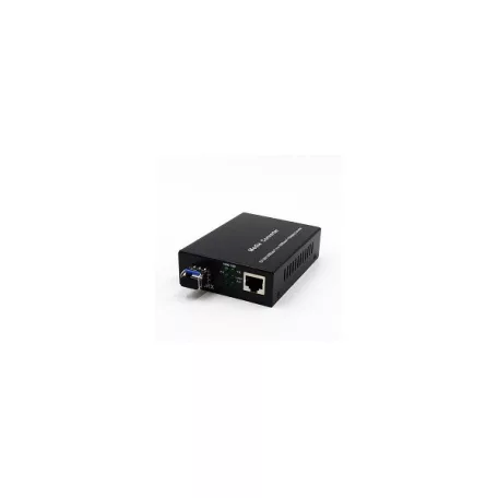 LINKEASY média konverter 10/100M/1G/2.5G/5G/10GBase-T + 1x10GE SFP+ (SFP+ modul nélkül), külső 5V PSU