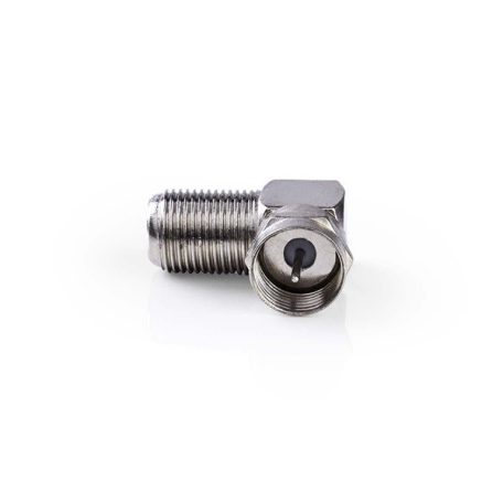 Nedis CSGP41942ME F adapter 90°,  F dugó - F aljzat, 10db/csomag