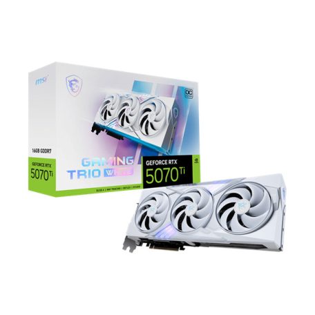 MSI Videokártya PCI-Ex16x nVIDIA RTX 5070 Ti GAMING TRIO 16GB DDR7 OC WHITE