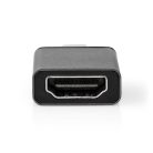 Nedis CCGB64650GY USC 3.2 Gen 1, USB-C (USB C) - HDMI kimenet átalakító adapter, 4K@60Hz