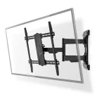 Nedis TVWM6570BK 43"- 100" LCD TV / monitor fali tartókonzol, maximum 70 kg, forgatható / dönthető, 3 forgáspont
