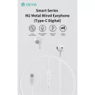 Devia Smart Series M2 Metal In-Ear sztereó fülhallgató - USB-C (Type-C), fekete