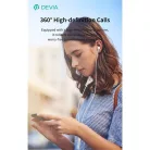 Devia Smart Series M1 Metal In-Ear sztereó fülhallgató - USB-C (Type-C), ezüst