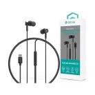 Devia Smart Series M1 Metal In-Ear sztereó fülhallgató - USB-C (Type-C), fekete