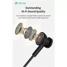 Devia Smart Series M1 Metal In-Ear sztereó fülhallgató - USB-C (Type-C), fekete