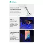 Devia Extreme Speed Series 15W Qi 3 In 1 vezeték nélküli töltő Smartphone/iWatch/Airpods - fehér