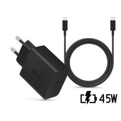   Samsung gyári hálózati töltő adapter TypeC bemenet 1,8  TypeC kábel 45W  EPTA845XBEG PD.3.0 Super Fast ECO csom