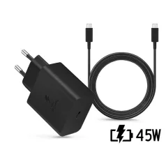   Samsung gyári hálózati töltő adapter TypeC bemenet 1,8  TypeC kábel 45W  EPTA845XBEG PD.3.0 Super Fast ECO csom