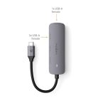 Nedis CCGB64220GY01 4 portos USB-C hub, USB-C dugó (USB C) to 4x USB A 3.2 Gen1