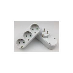   BLACKBIRD Hálózati Dugalj elosztó 250V, Max:3680W 3x16A/250V GA03 gyerekvédelem, Fehér