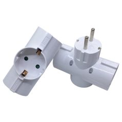   BLACKBIRD Hálózati Dugalj elosztó 250V, Max:3500W 3x16A/250V GZB03 gyerekvédelem, Fehér