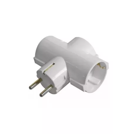 BLACKBIRD Hálózati Dugalj elosztó 250V, Max:3680W 3x16A/250V SQ-GZB3-01/03C gyerekvédelem, Fehér