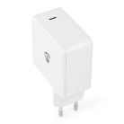 Nedis WCGPD100W100WT PD (Power Delivery) töltő / tápegység 100W, 5A, GaN, QC, 5V, 9V, 12V, 15V, 20V, USB-C