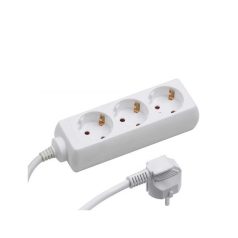   BLACKBIRD Hálózati elosztó 1.5m 3xSCHUKO 16/A/250V/3500W, Fehér