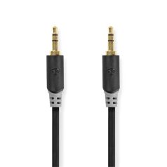   Nedis CABW22000AT20 sztereo audió kábel 3,5mm sztereo jack dugó - dugó,  aranyozott,  2 m