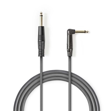 Nedis COTH23005GY30 félprofi audio kábel, 6,35mm mono jack dugó - dugó, hossz 3m, rugalmas