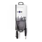 Nedis COTH15120GY15 unbalanced / asszimetrikus félprofi audio kábel, 6,35mm mono jack dugó - 3p XLR aljzat, hossz 1,5m