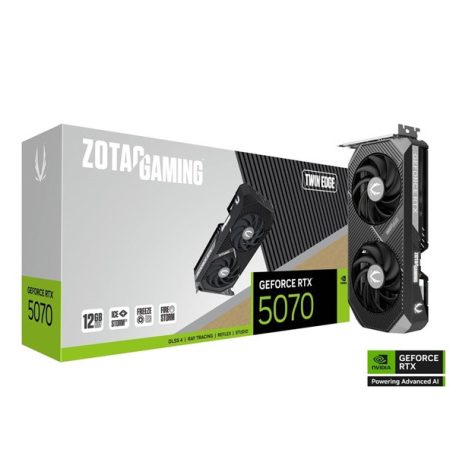 ZOTAC Videokártya PCI-Ex16x nVIDIA RTX 5070 TWIN EDGE 12GB GDDR7