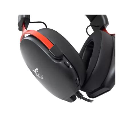 White Shark FOX-B, GH-2445B, gamer fejhallgató, mikrofonnal, fekete